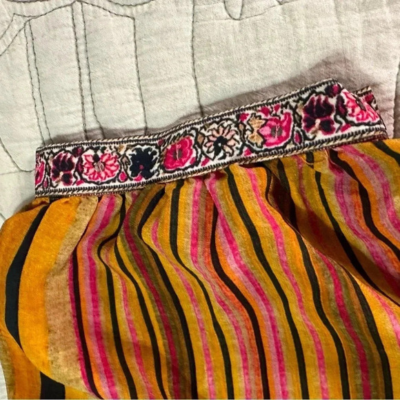 Anthropologie Tanvi Kedia Sunpass Beaded Dress Size M Rayon Pink Orange - Picture 6 of 13